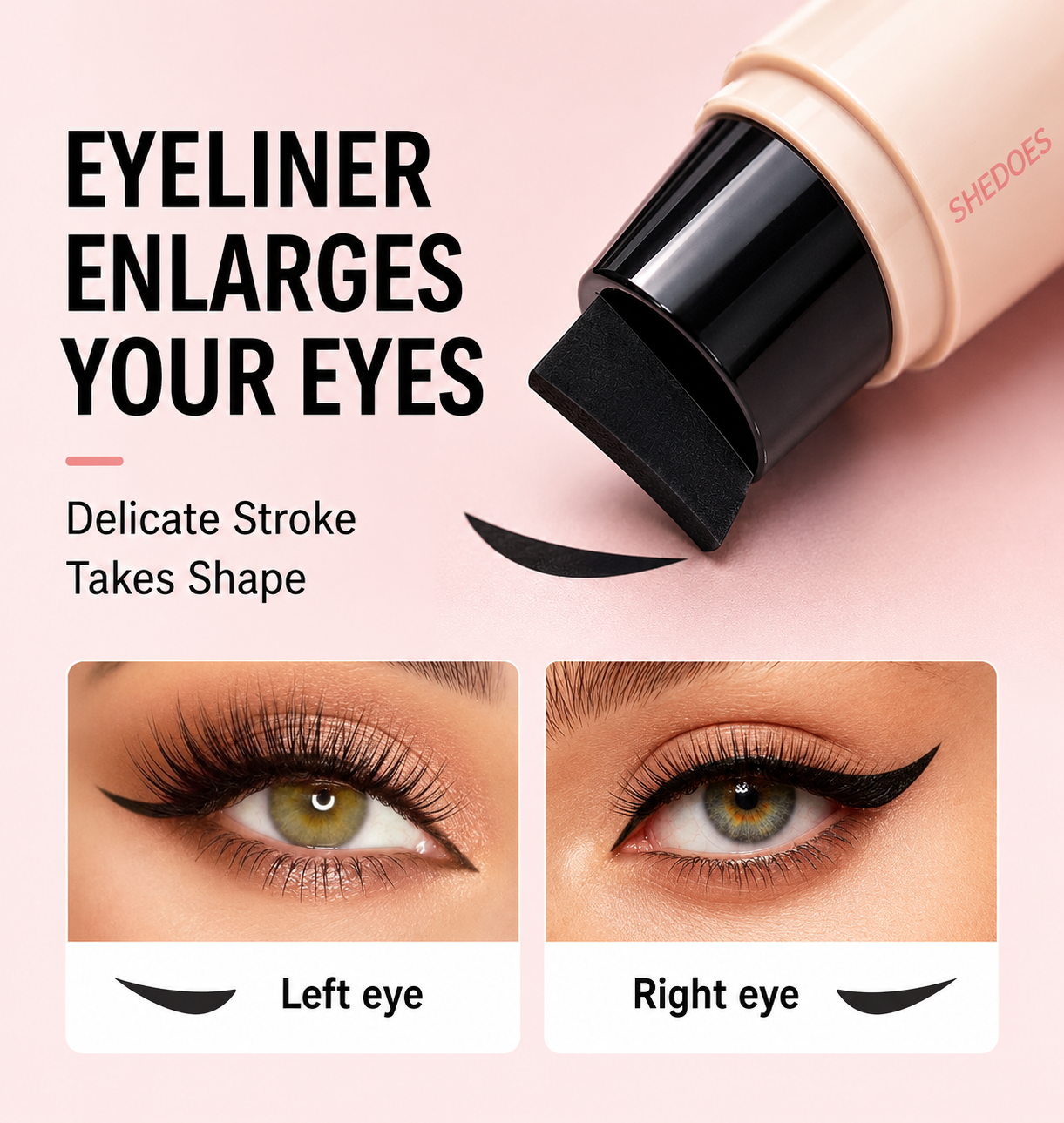 Waterproof, fast-drying eyeliner for smooth, natural-looking eyes
