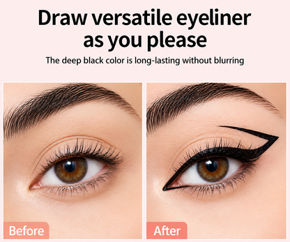 Waterproof, fast-drying eyeliner for smooth, natural-looking eyes
