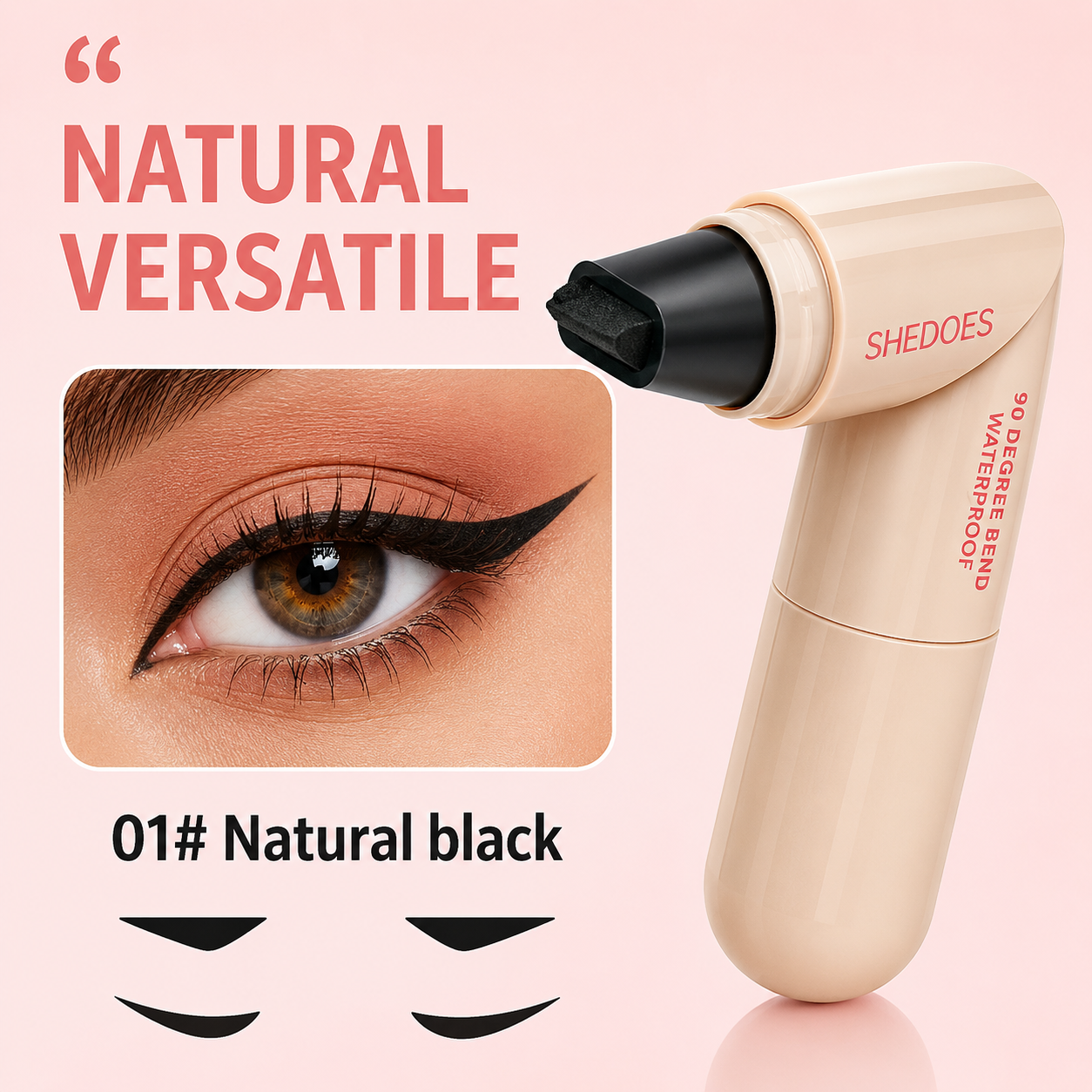 Waterproof, fast-drying eyeliner for smooth, natural-looking eyes